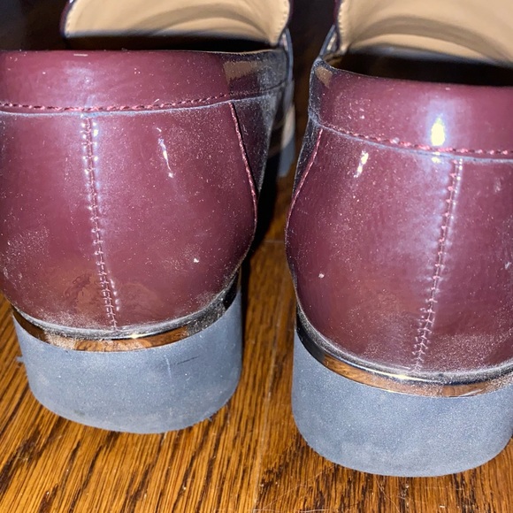 Franco Sarto “burgundy” carolynn lug sole loafers - Picture 6 of 6